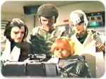Dr Benn and the lads examine Lee's sensor readout