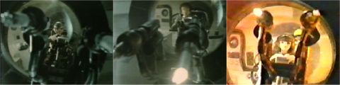 Shiro, Barry and Lamia (!) manning the turret guns
